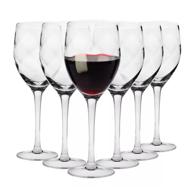 Krosno Romance Copas de Vino Tinto| 6 pcs | 320 ml | Lavar a mano | Hecho a mano