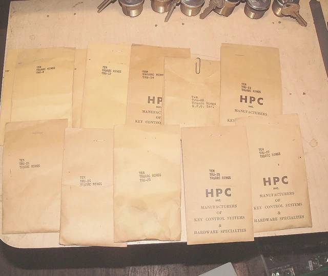 14 Bags HPC Assorted TruArc Lock Retainer Rings *Read Listing*