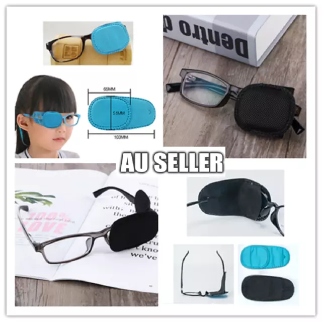 Amblyopia Eye Patch for Glasses Kids Strabismus Lazy Eye Patches Eye Cover