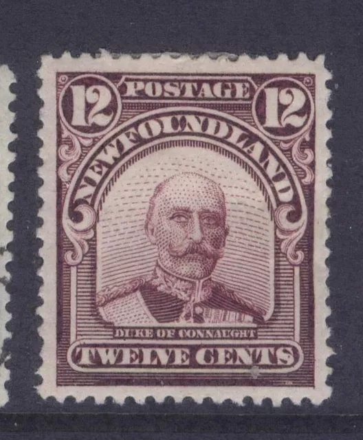 NEWFOUNDLAND 113ii 1911 12c DEEP CLARET ROYAL FAMILY ISSUE RE-ENTRIES MPH CV$60