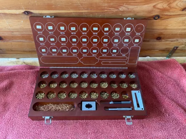 Vintage Arrow Lock Pinning Kit for Interchangeable Core Wooden Case Brass