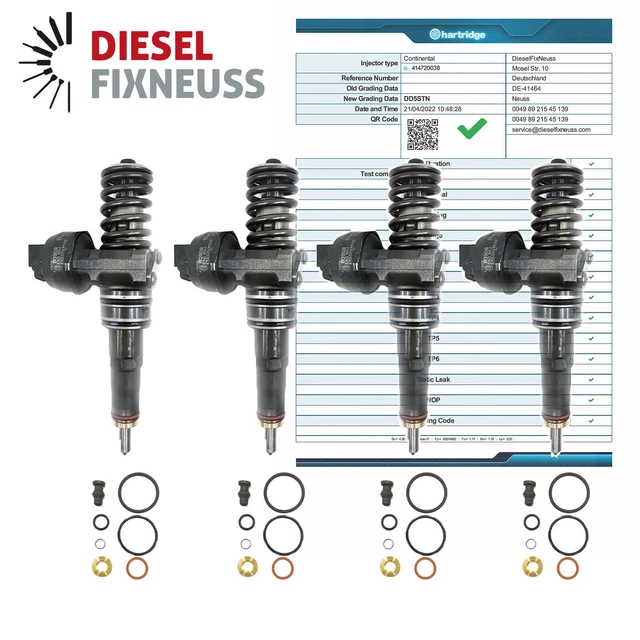 4xBosch Injecteur Buse Pompe Unité Pde 038130073AK VW Sharan 1,9TDi 0414720038