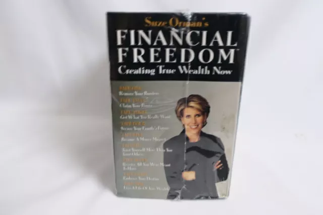 Suze Orman NOS Financial Freedom 9 VHS Tapes Creating True Wealth Now