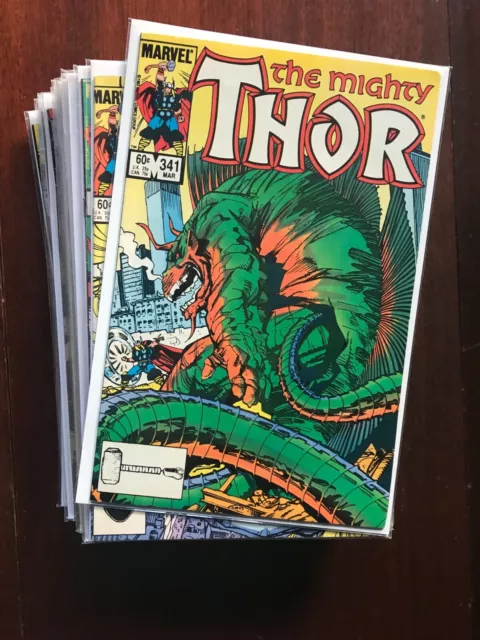 Lot # 122: 24 Issue Lot of Marvel Comics The Mighty Thor