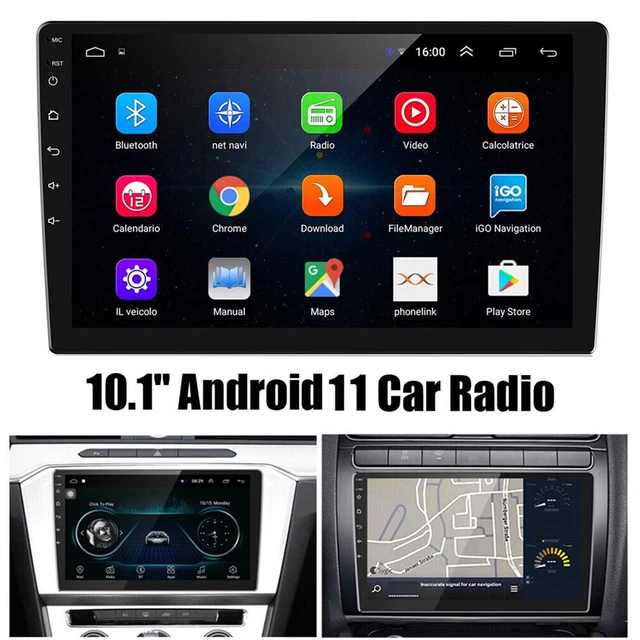 Android 11 Double 2Din 10'' Car Stereo Radio GPS Navi BT Touchscreen Mirrorlink