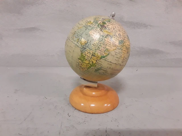Mini Mappamondo Politico Erdglobus Vintage Lipsia