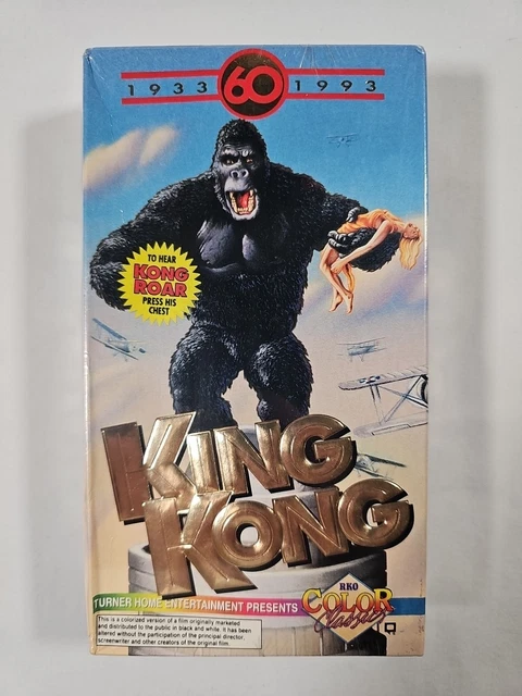 KING KONG (1933) VHS 60th Anniversary Color Version NEW sealed. £15.03 ...