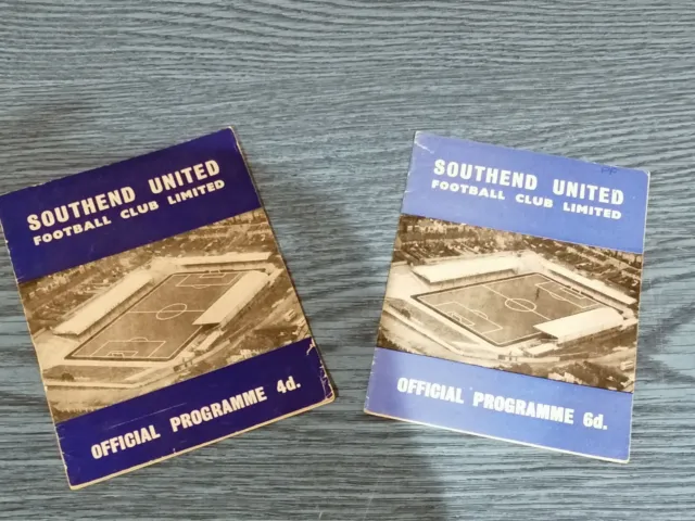 Two Southend Utd FC Football Programmes from 1963 & 64