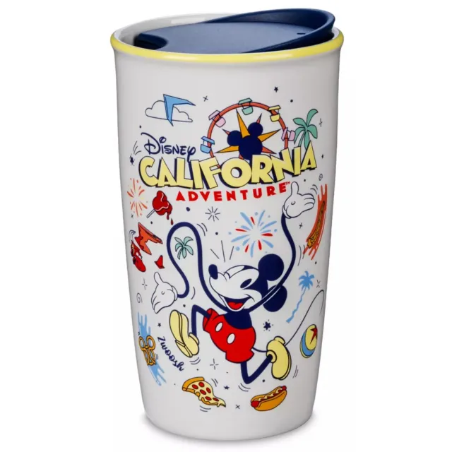 Starbucks Disney California Adventure Porcelain Tumbler Mickey Mouse Travel Mug