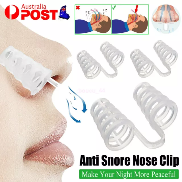 AUS 5X Stop Snoring Nose Vents Clip Anti Snore Sleep Apnea Nasal Dilators Device