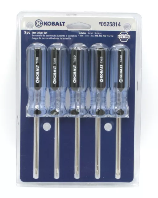 Kobalt 0525814 Torx Driver Set, 5pc