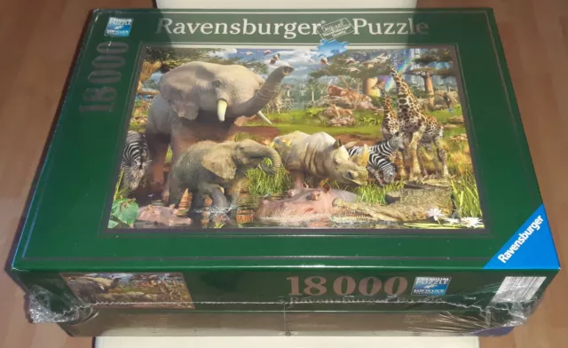 Ravensburger Puzzle 18000 Teile "An der Wasserstelle" NEU / OVP