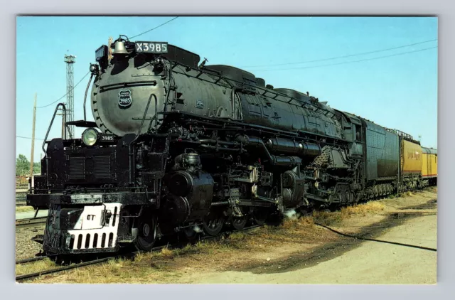 Union Pacific RR Locomotive Number 3985, Transportation, Vintage Postcard