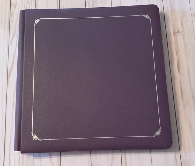 Álbum púrpura de Creative Memories 12x12 CON PÁGINAS Y PROTECTORES ~ Álbum bonito ~