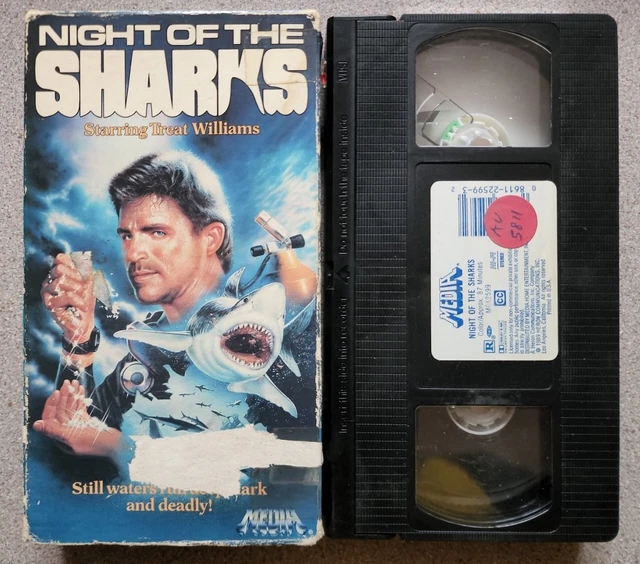 NIGHT OF THE Sharks (VHS, 1990) Treat Williams Action Adventure Vintage