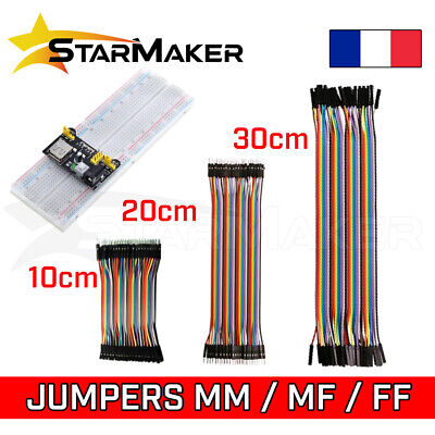 400 points prototypage jumper Arduino Arduino Breadboard plaque d'essais platine 830 