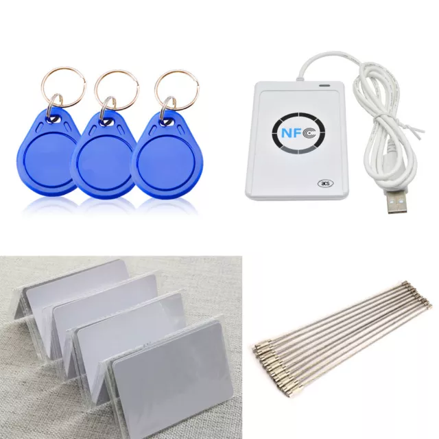 New NFC ACR122u Reader&Writer 13.56Mhz RFID Copier Duplicator+Tags+5pcs UID Card