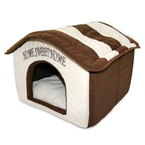 Indoor Dog House Bed Pet Soft Warm Fleece Cushion Pad Washable Cat Cozy Home