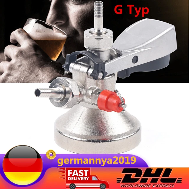 G Typ Adapter Bier Spender Edelstahl Bierfass Kupplungsadapter Eimer Kupplung