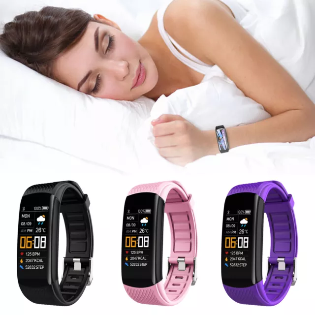 Smart Band Watch Fitness Bracelet Tracker Blood Pressure Heart Rate Pedometer UK