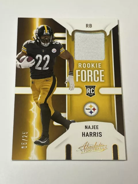 2021 Panini Absolute Rookie Force Patch Najee Harris /25🔥 #RF-NHA RC Steelers