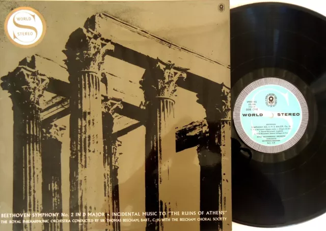 Beethoven-Symphony No. 2 /The Ruins Of Athens 1962 LP Beecham-WRC-TE-290