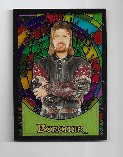 Lord of the Rings Evolution 2006 Stained Glass Card S3 Boromir Sean Bean