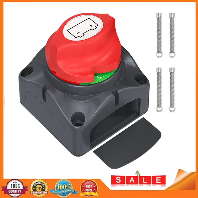 1 x interruttore di separazione batteria interruttore principale interruttore di corrente 300 A Emertaus separatore polari camion