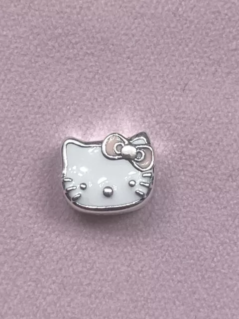 New! Authentic 925 Sterling Silver Super Cute Adorable Hello Kitty Charm