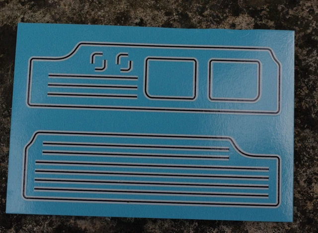 White/Black/White Lining Transfers For Hornby Dublo And Wrenn Locomotives