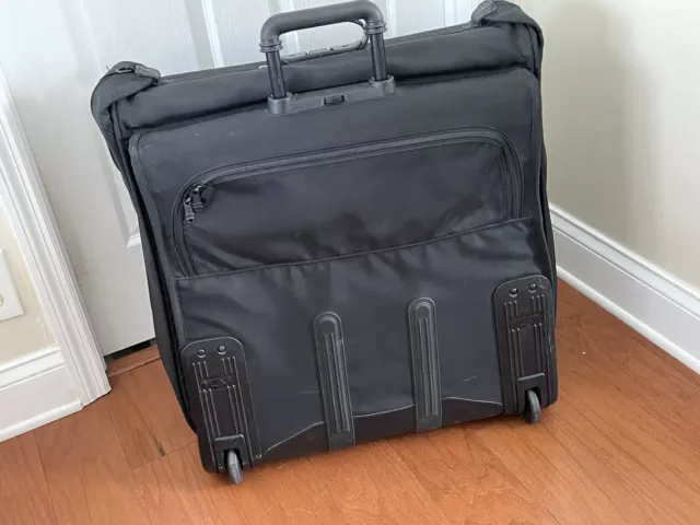 TUMI 2233D3 Alpha Two Wheeled Luggage Garment Bag Ballistic Nylon 24” Black 6