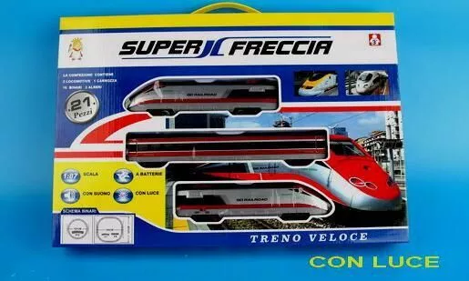 Super Freccia Treno Trenino Pista Elettrica Luci Giocattolo Gioco Bambini sar