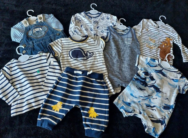 Baby Boys Clothes Bundle Size 0 to 3 Months  by Next Disney Baby H&M etc