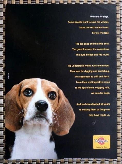 2007 ADVERTISEMENT Pedigree Cute Dog Rare Magazine Print Photo Clipping AD