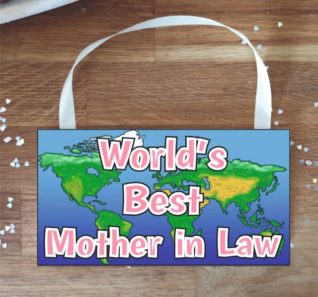 Schwiegermutter Plakette Geschenk - Das Beste der Welt - Spaß Neuheit Schild Geburtstag Geschenk