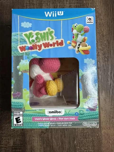Yoshi's Woolly World + Pink Yarn Yoshi (Nintendo Wii U, 2016) special Edition
