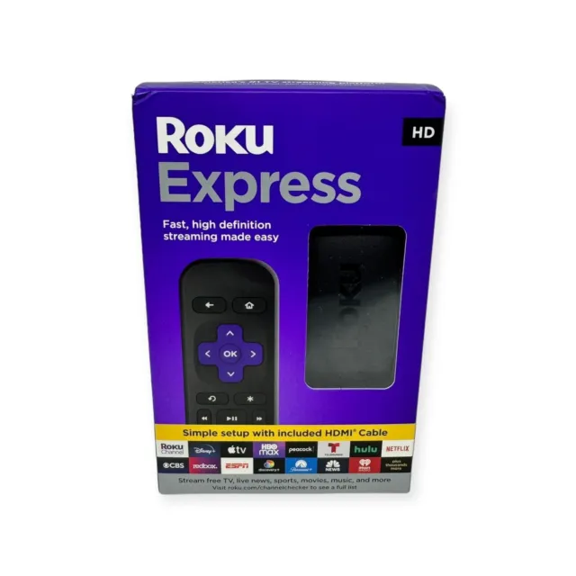 Roku Express 3930R HD Streaming Media Player with Remote (BRAND NEW)