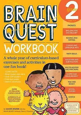 Brain Quest Workbook, Grade 2 - 9780761149156, paperback, Liane Onish