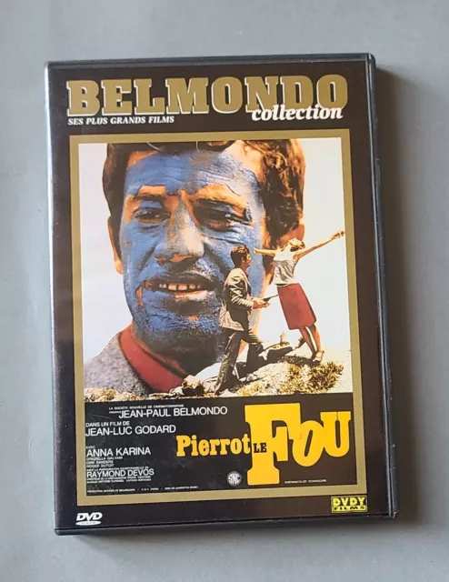 DVD PIERROT LE FOU - Jean Paul BELMONDO / Anna KARINA - Jean Luc GODARD