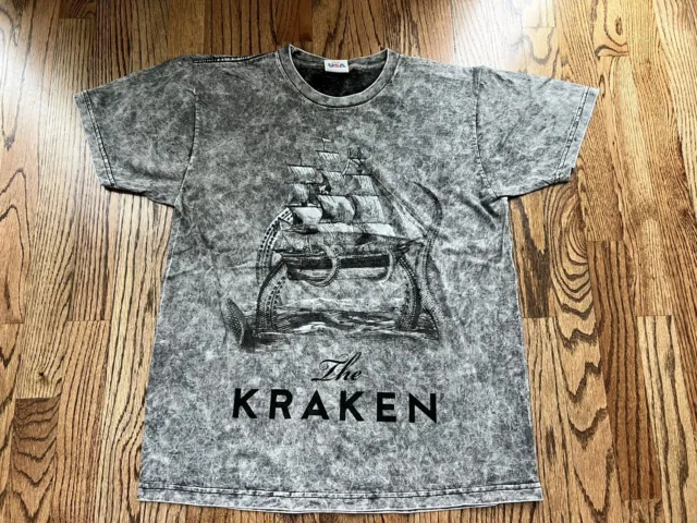 Men’s The Kraken Black Spiced Rum T-shirt size M Medium Made in USA New