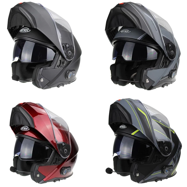 Casco Moto Modulare RSV191 BL+ 3.0 Pinlock Bluetooth - Grigio Razzo, Taglia L - 3