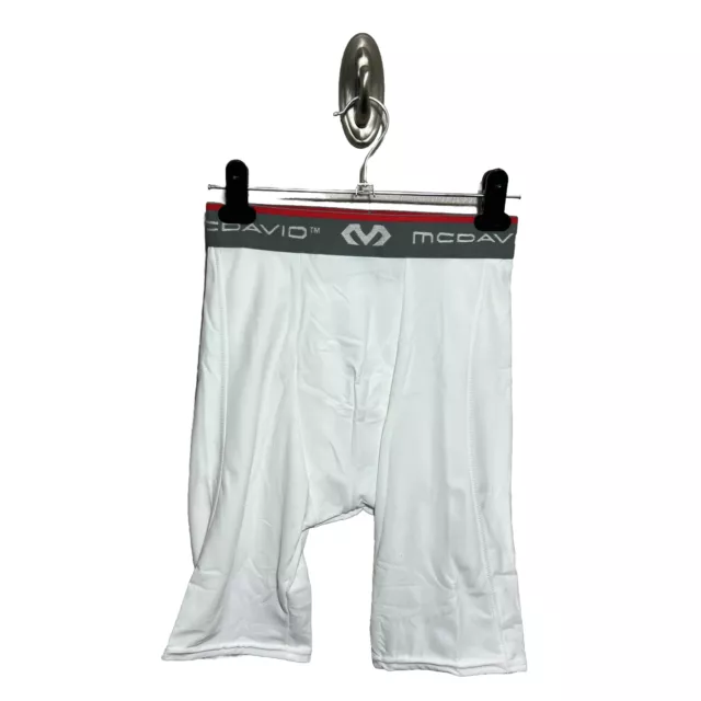 McDavid Sz Youth L White Performance Boxer Brief Bottoms