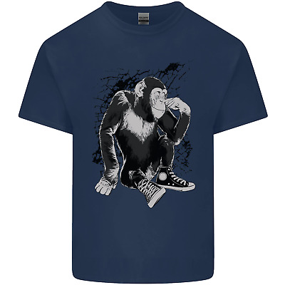 Rilassata Chimp SCIMMIA SCIMPANZE 'COTONE Da Uomo T-Shirt Tee Top 3