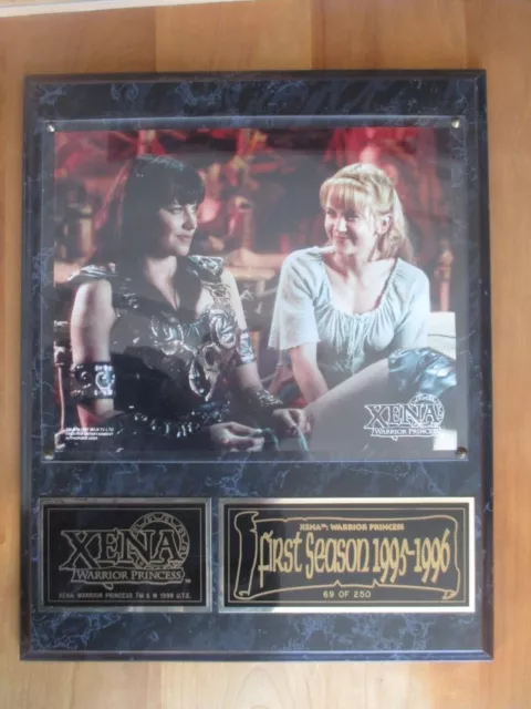 Xena Warrior Princess First Season Limited Edition Plaque #69 of 250 and COA