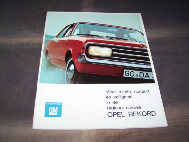 TOPRARITÄT Herrlicher Prestige Prospekt Opel Rekord von 1966 + Beilage !!!