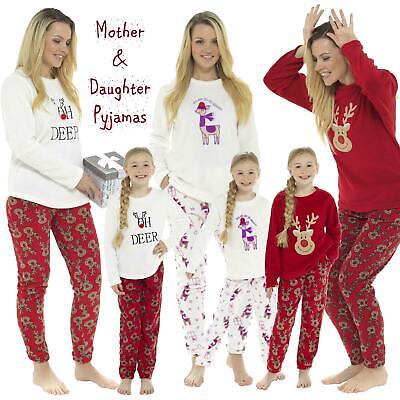 Ladies Girls Mum Daughter Matching Novelty Soft Plush Micro Fleece Pyjamas Gift