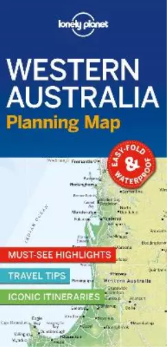 Lonely Planet Western Australia Planning Map (Map) Map