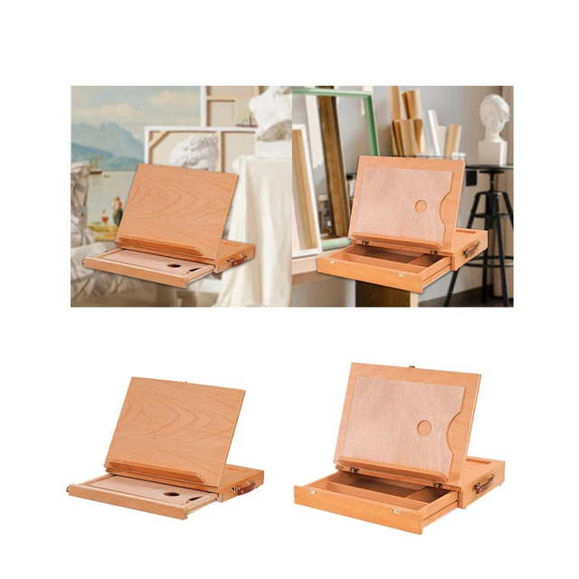 Boîte Chevalet En Bois Pour Croquis - 26x34x8.5cm - Neuve