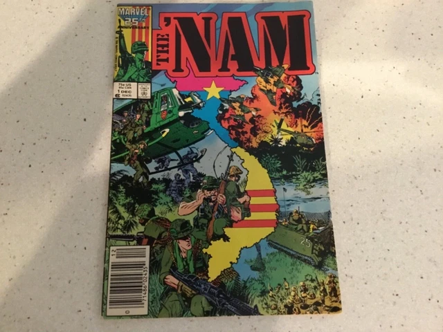 Vintage Marvel Comics 25Th Anniv.,1986,“The Nam”, December,Issue #1, Ex. Cond!