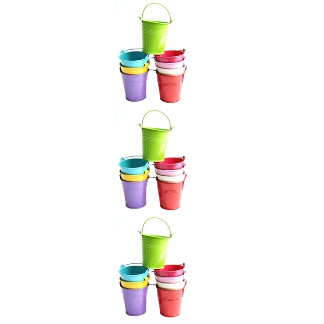 3x Bunte Hängen Eimer Eimer und Eimer Balkon Eimer Garten Hängen Eimer